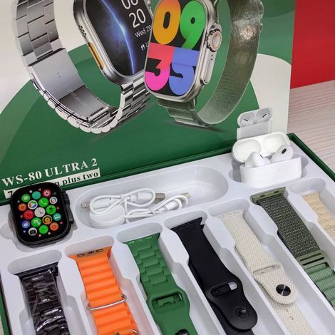 WS 80 ULTRA 2 | +Fone bluetooth | Kit 7 pulseiras | Toque duplo | Segunda geração - Image 19